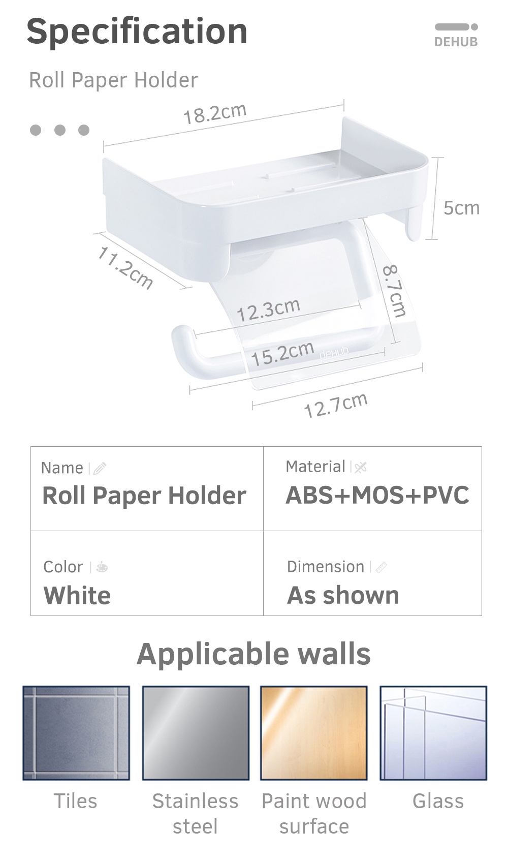 KOREA DeHUB Roll Paper Hanger Shelf-9